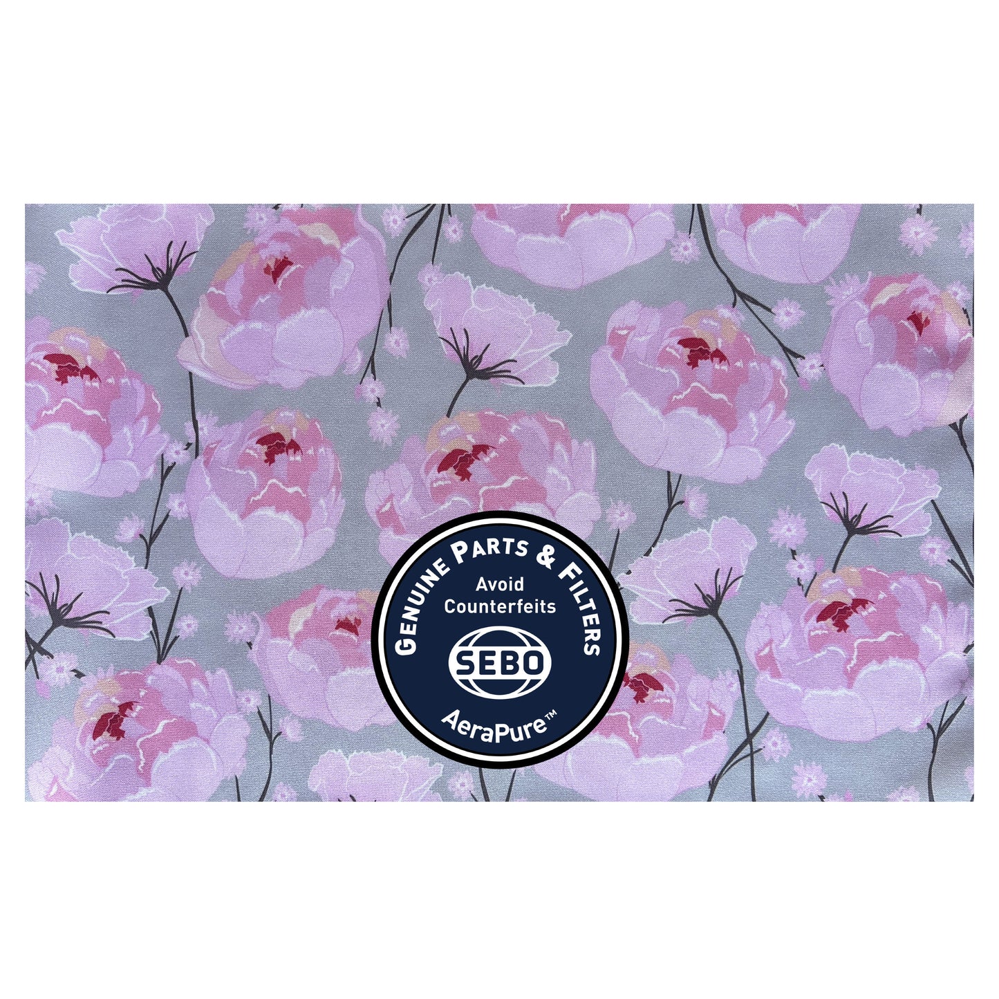 SEBO Microfilter with textile (pink/gray, peony)