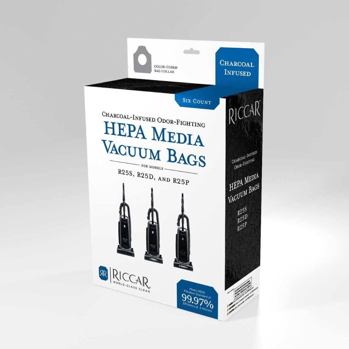 Riccar R25 Series Charcoal-Lined HEPA Bags