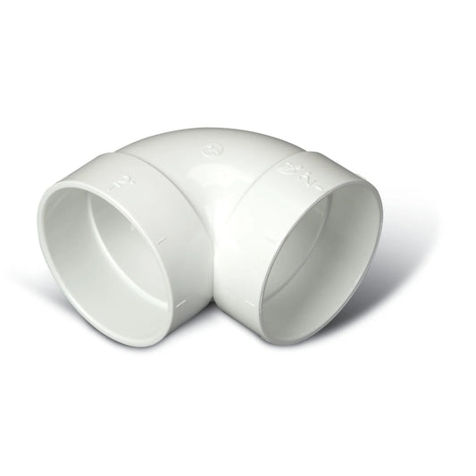 Central Vacuum Short 90 Degree Fitting