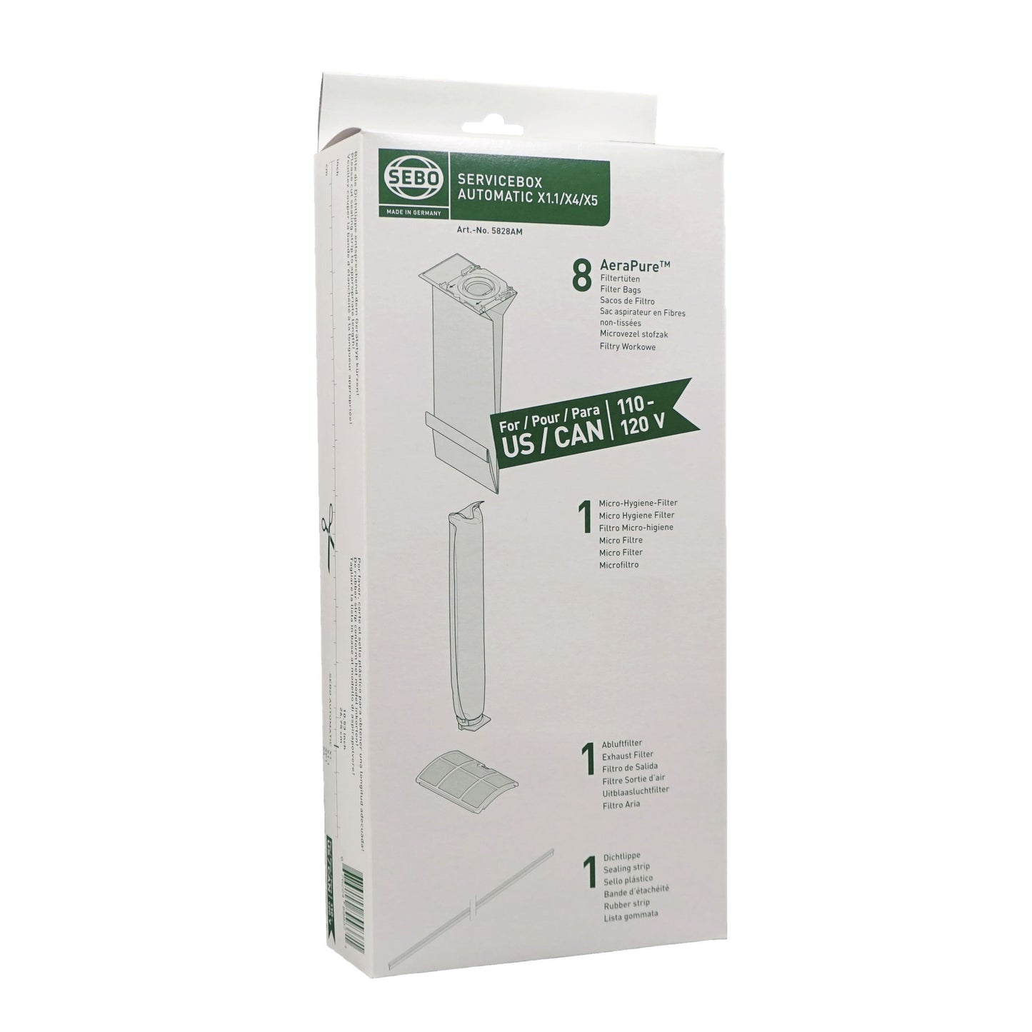 SEBO Service Box X4/X5, X1/X2 5828AM