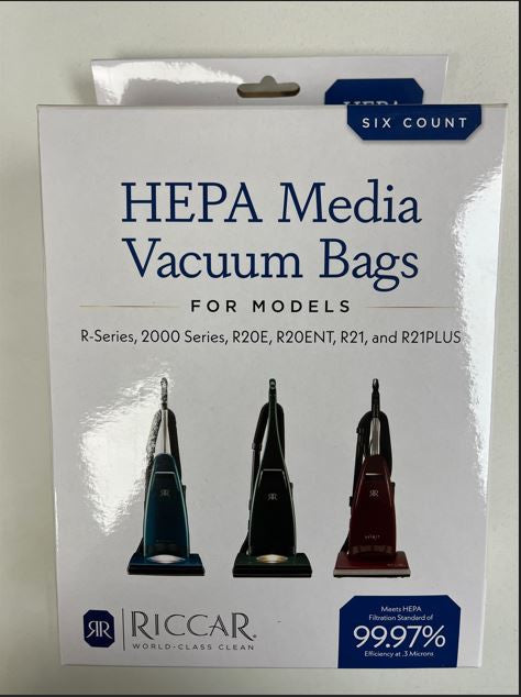 Riccar R21 and Vibrance Type A HEPA Bags