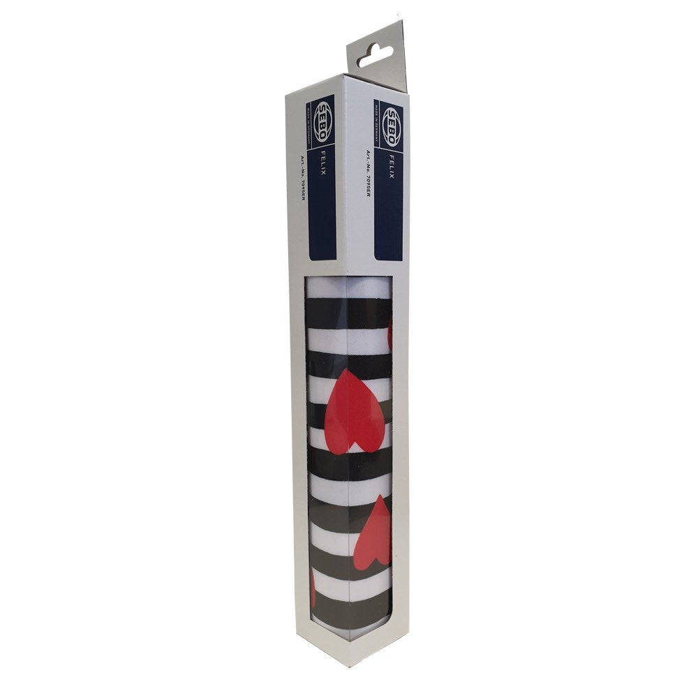 SEBO Microfilter with textile (black/white, red hearts) Felix and Dart 7095AM38