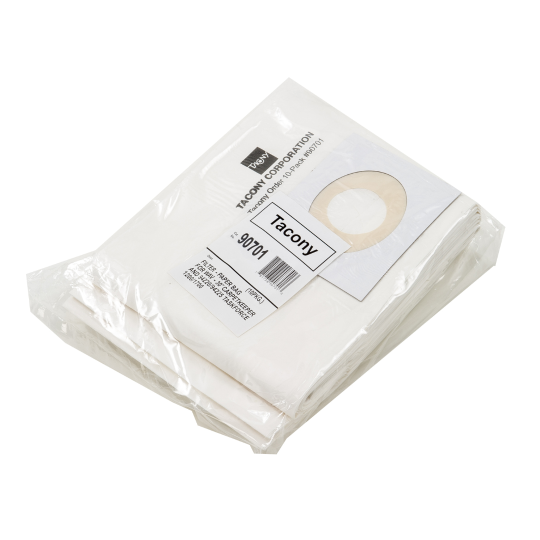 Tornado 90701 Paper Filter Bags – 10 Pack | For 93030 Wide Area Vacuum