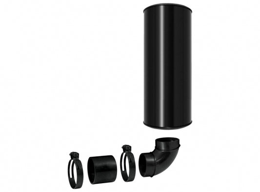 Cyclovac Muffler installation kit with ABS fittings and pipe clamps